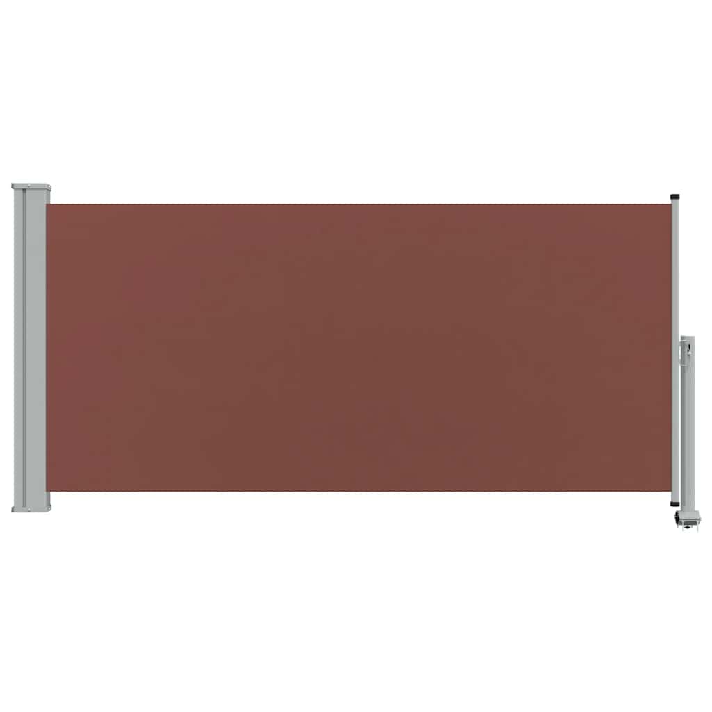 Uvlačiva bočna tenda za terasu 120 x 300 cm smeđa