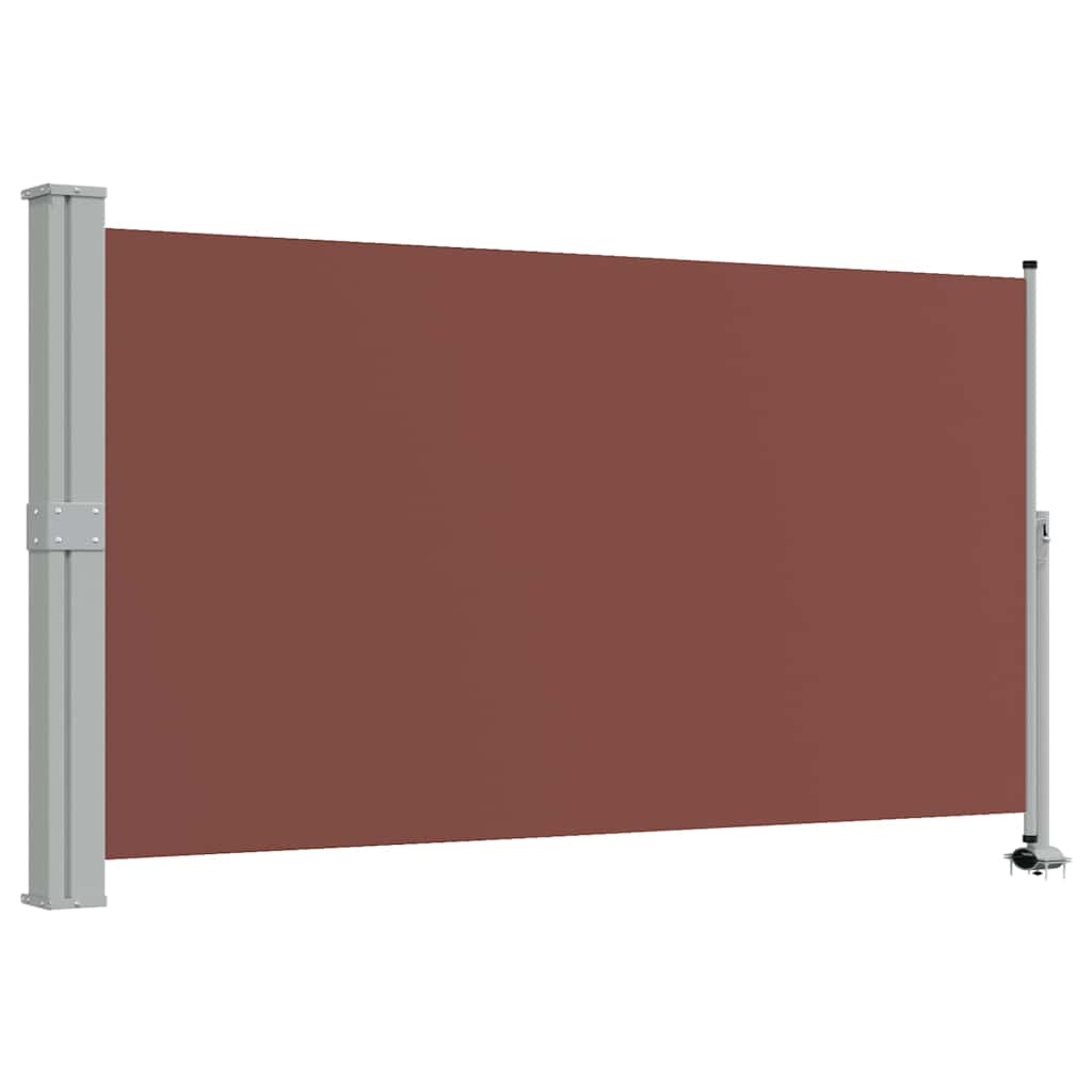 Uvlačiva bočna tenda za terasu 140 x 300 cm smeđa
