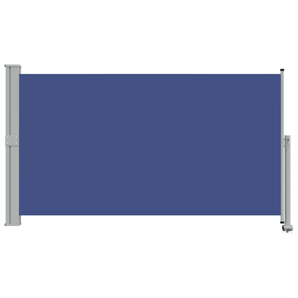 Uvlačiva bočna tenda za terasu 140 x 300 cm plava