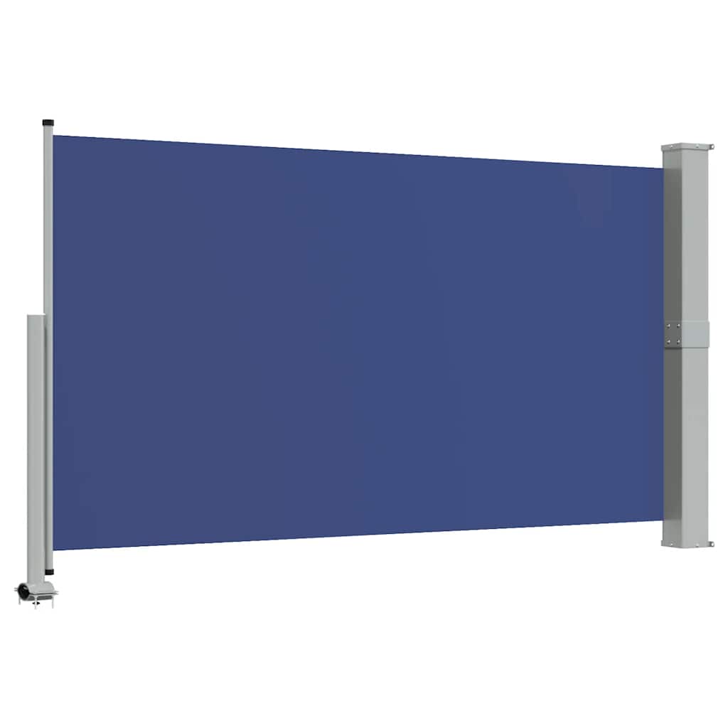 Uvlačiva bočna tenda za terasu 140 x 300 cm plava