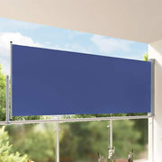 Uvlačiva bočna tenda za terasu 140 x 300 cm plava