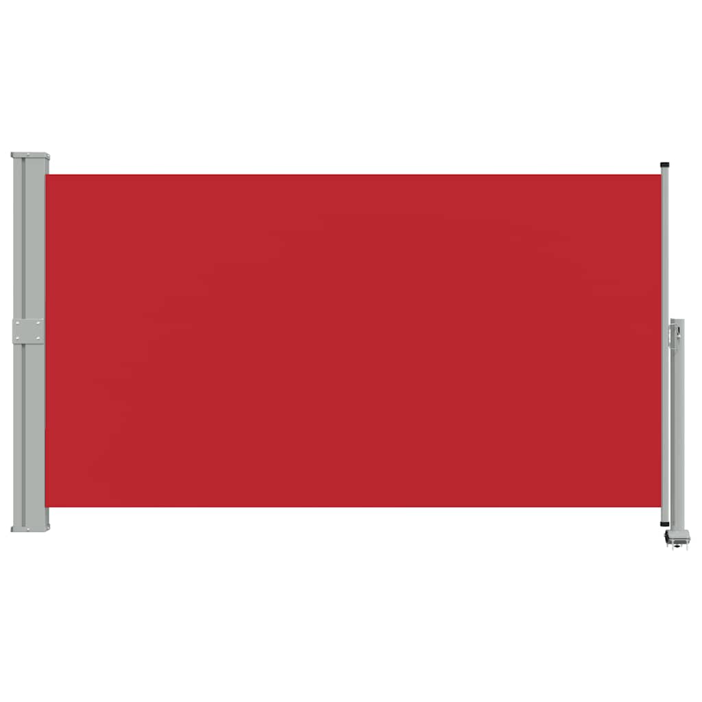 Uvlačiva bočna tenda za terasu 140 x 300 cm crvena