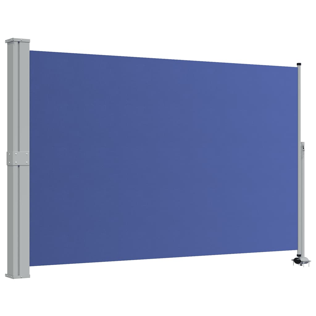 Uvlačiva bočna tenda za terasu 160 x 300 cm plava