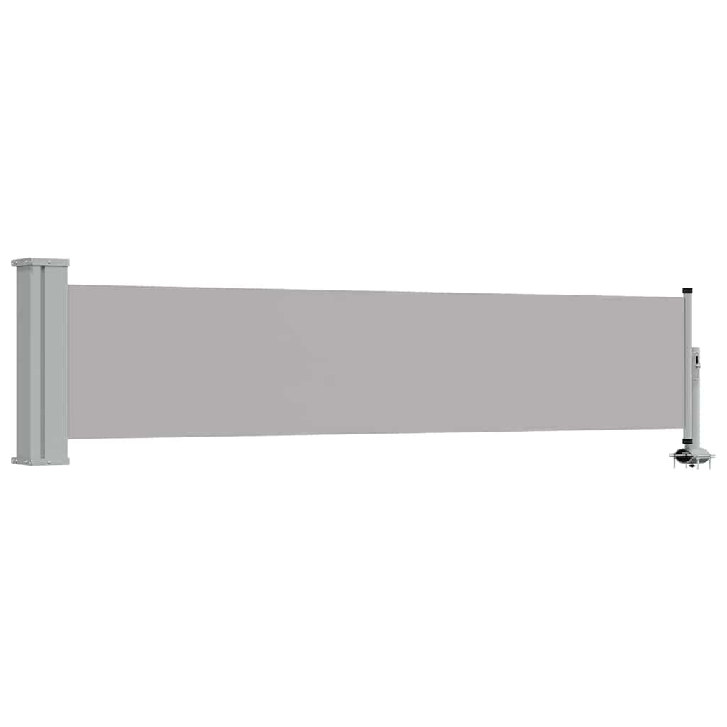 Uvlačiva bočna tenda za terasu 60 x 300 cm siva