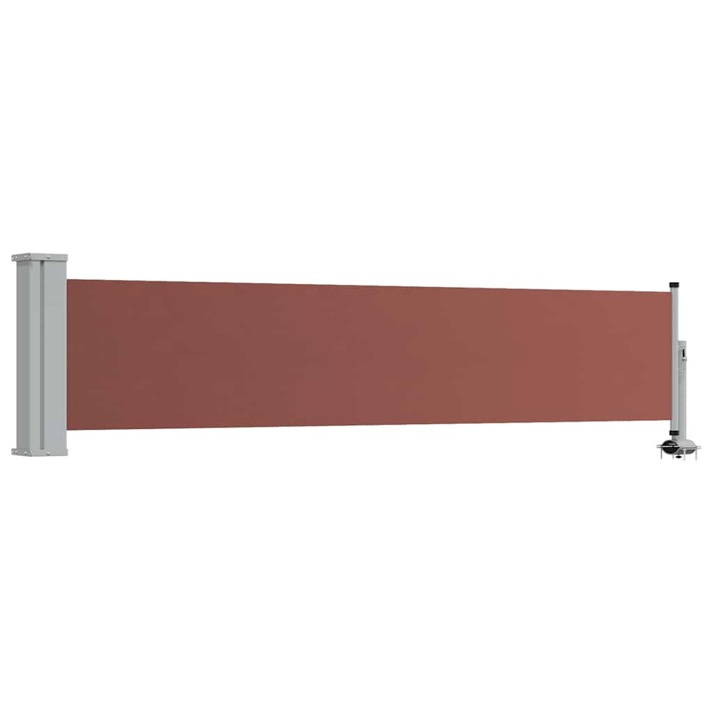 Uvlačiva bočna tenda za terasu 60 x 300 cm smeđa