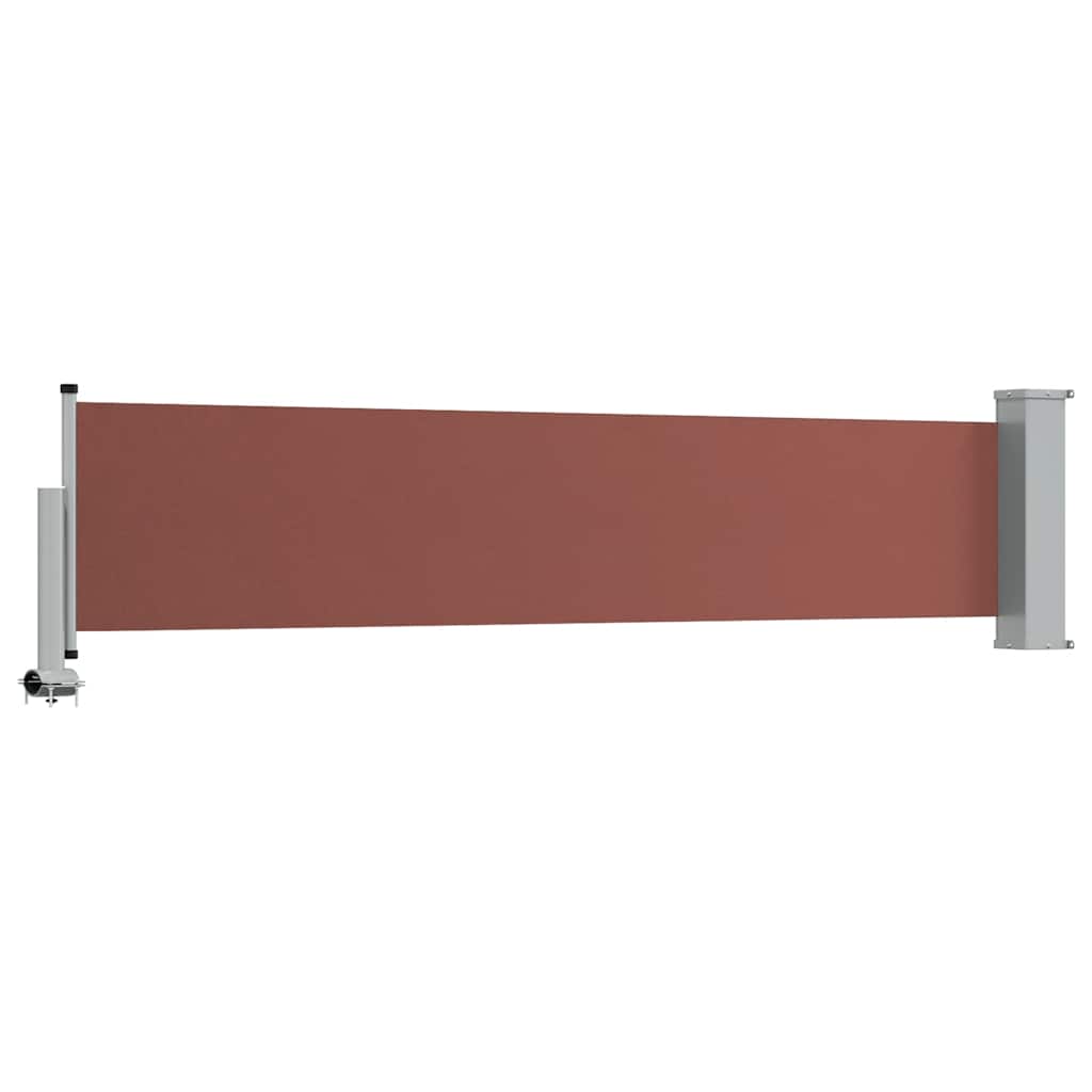 Uvlačiva bočna tenda za terasu 60 x 300 cm smeđa