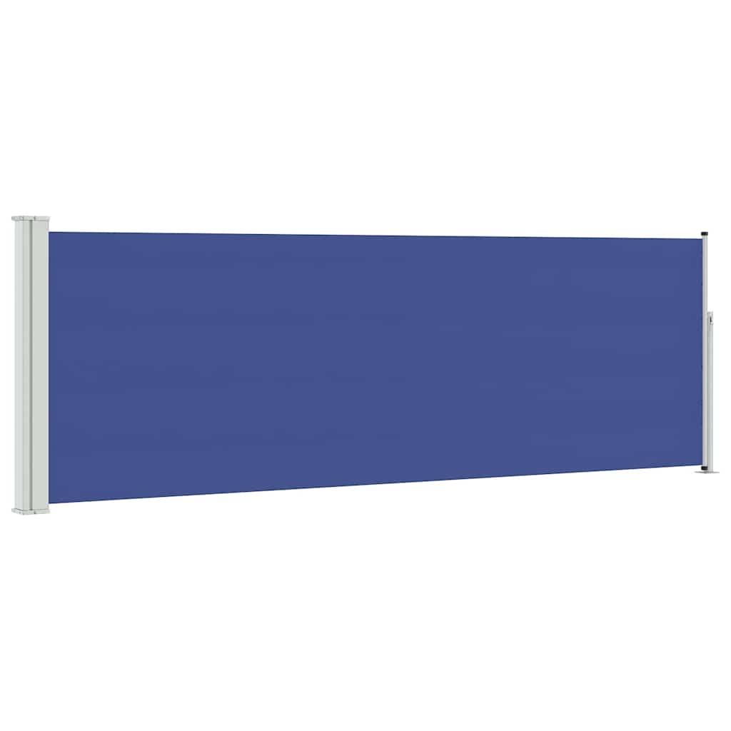 Uvlačiva bočna tenda za terasu 100 x 300 cm plava