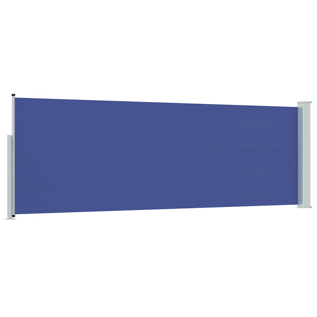 Uvlačiva bočna tenda za terasu 100 x 300 cm plava