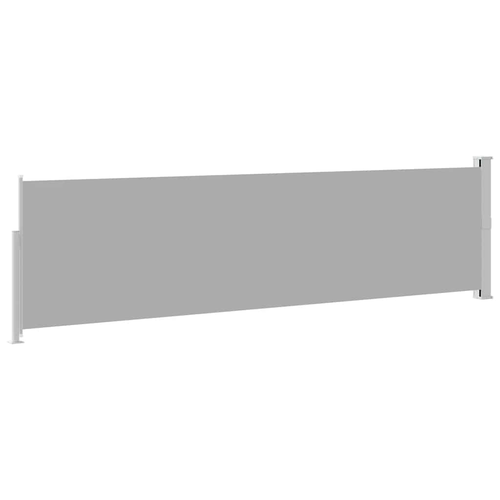 Uvlačiva bočna tenda za terasu 140 x 500 cm siva