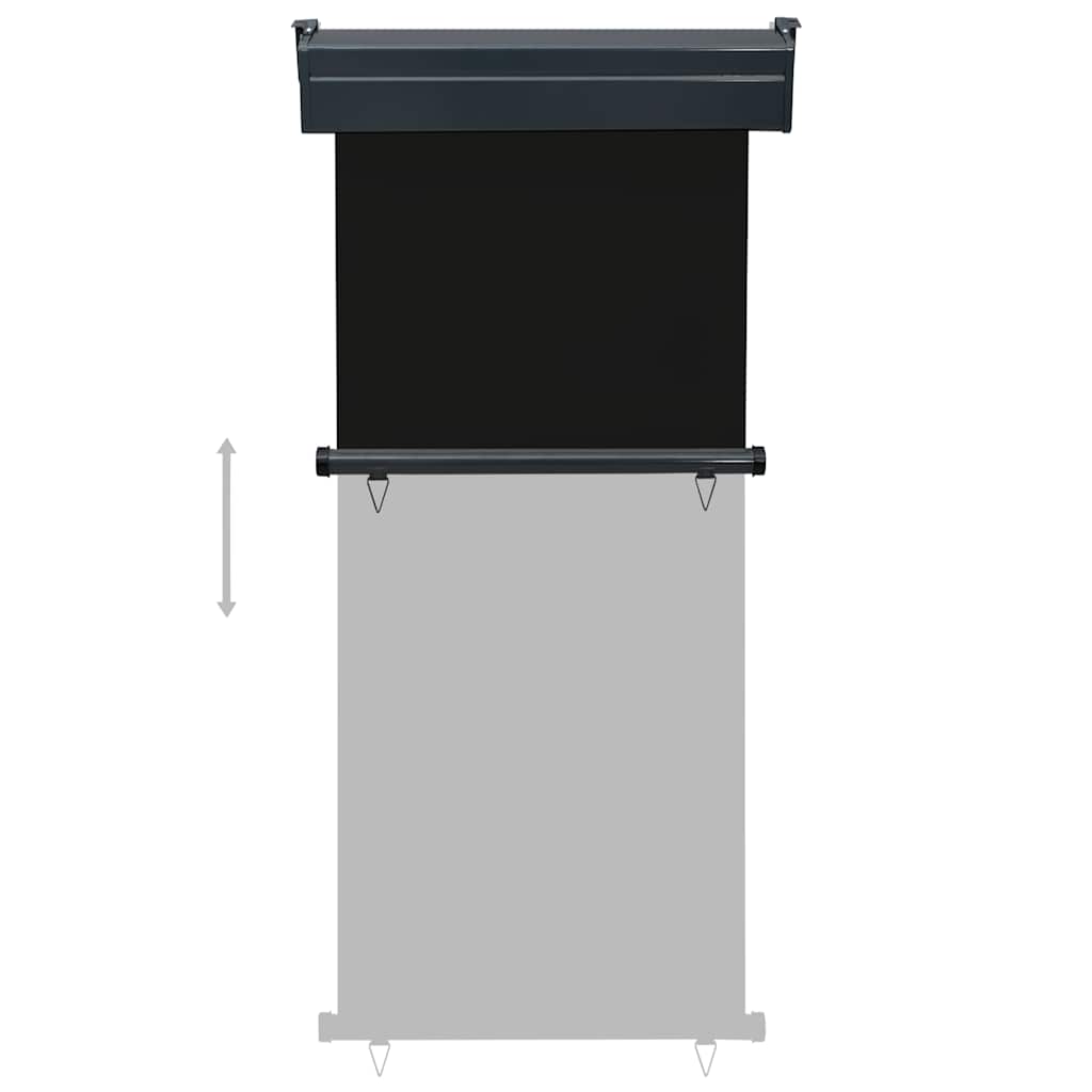 Balkonska bočna tenda 85 x 250 cm crna