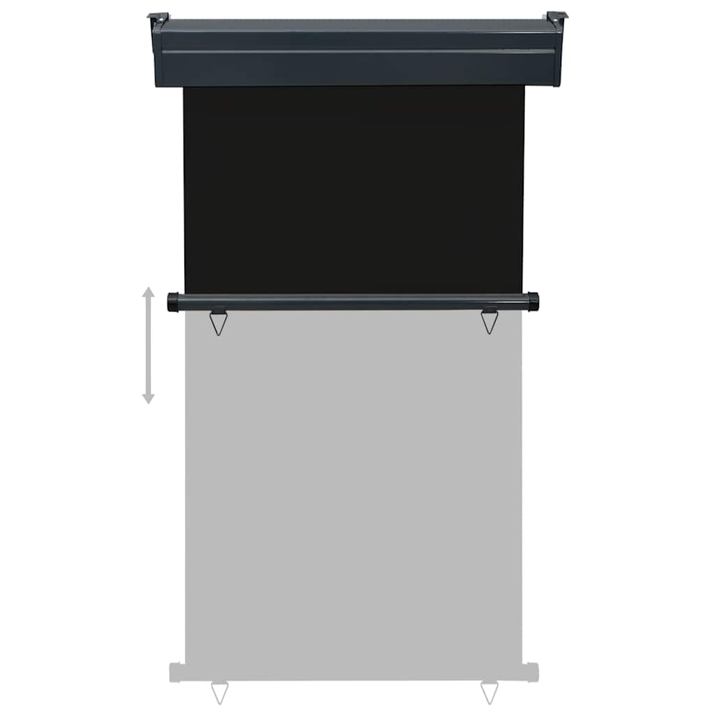 Balkonska bočna tenda 105 x 250 cm crna