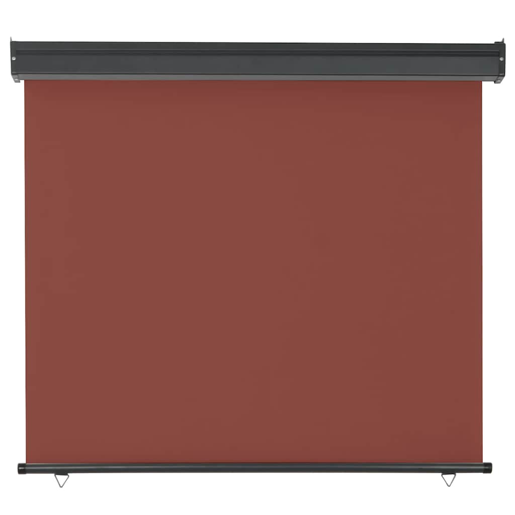 Balkonska bočna tenda 125 x 250 cm smeđa