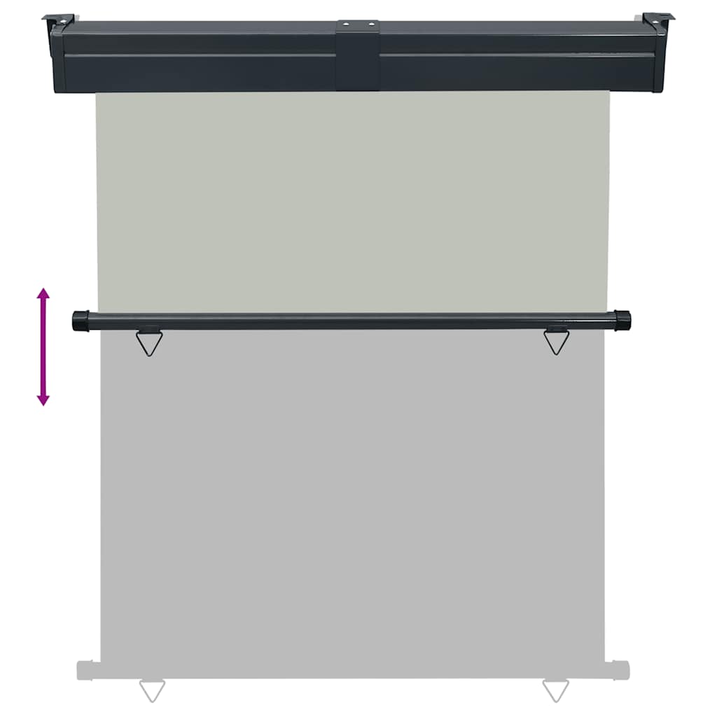 Balkonska bočna tenda 145 x 250 cm siva