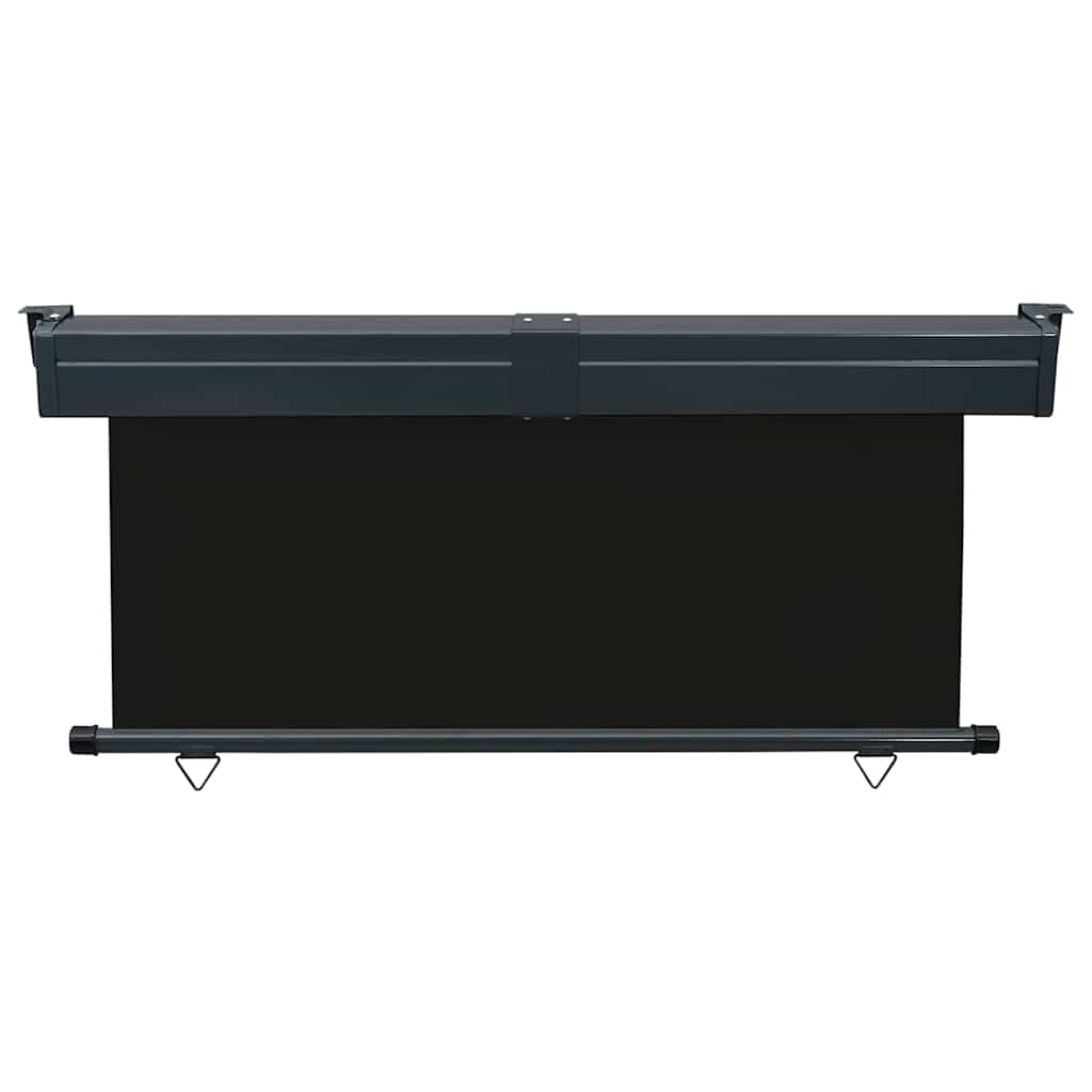 Balkonska bočna tenda 175 x 250 cm crna