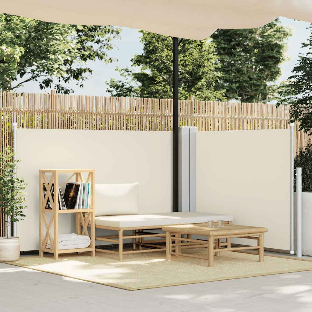 Uvlačiva bočna tenda 120 x 600 cm krem