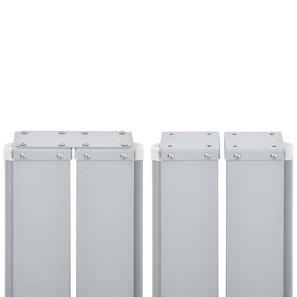 Uvlačiva bočna tenda 120 x 600 cm crvena