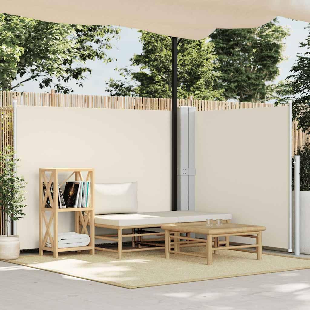 Uvlačiva bočna tenda 140 x 600 cm krem