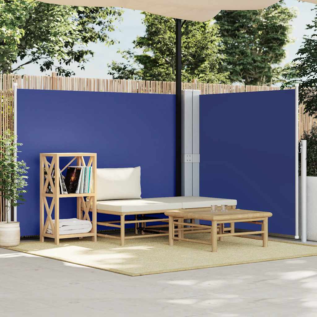 Uvlačiva bočna tenda 140 x 600 cm plava