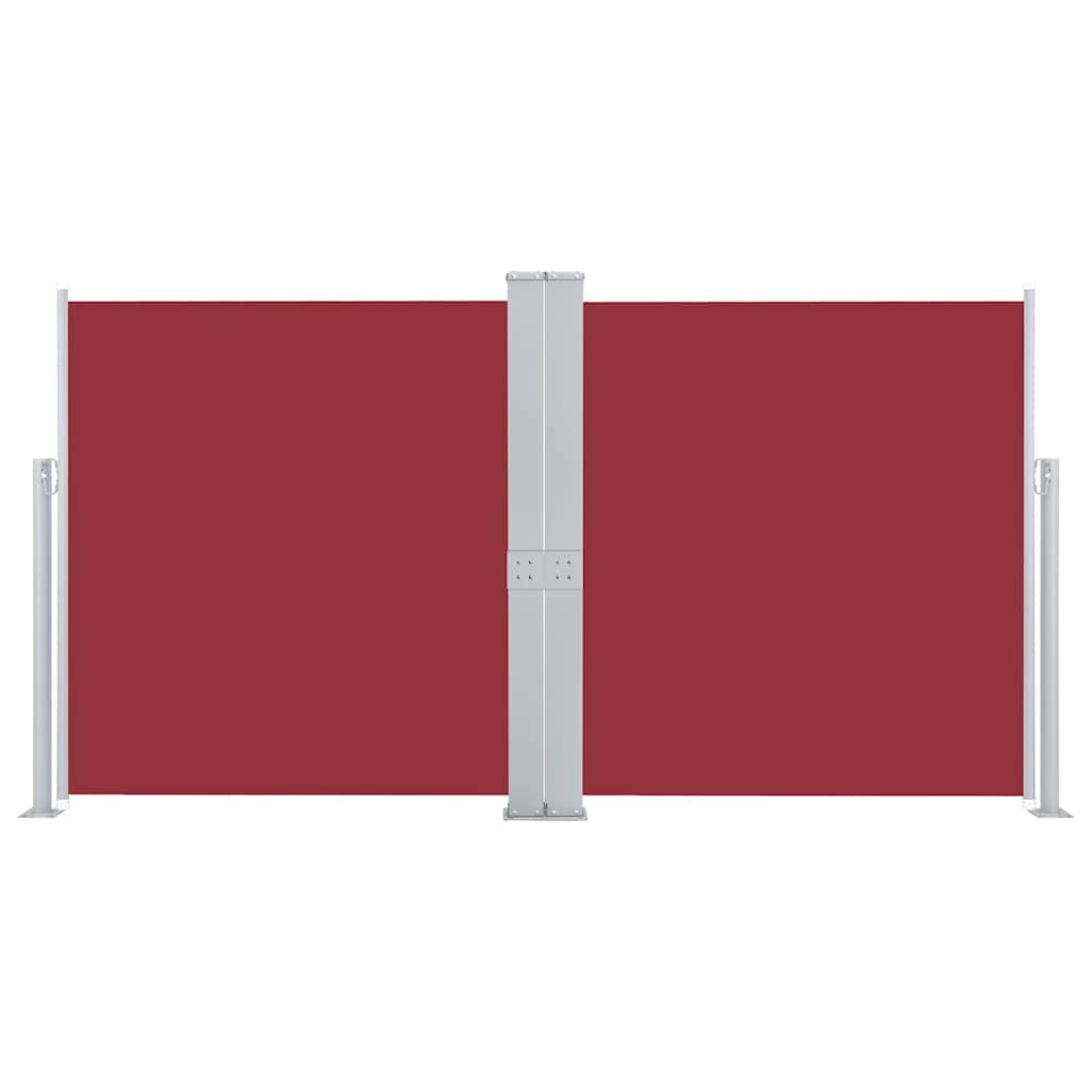 Uvlačiva bočna tenda 170 x 600 cm crvena