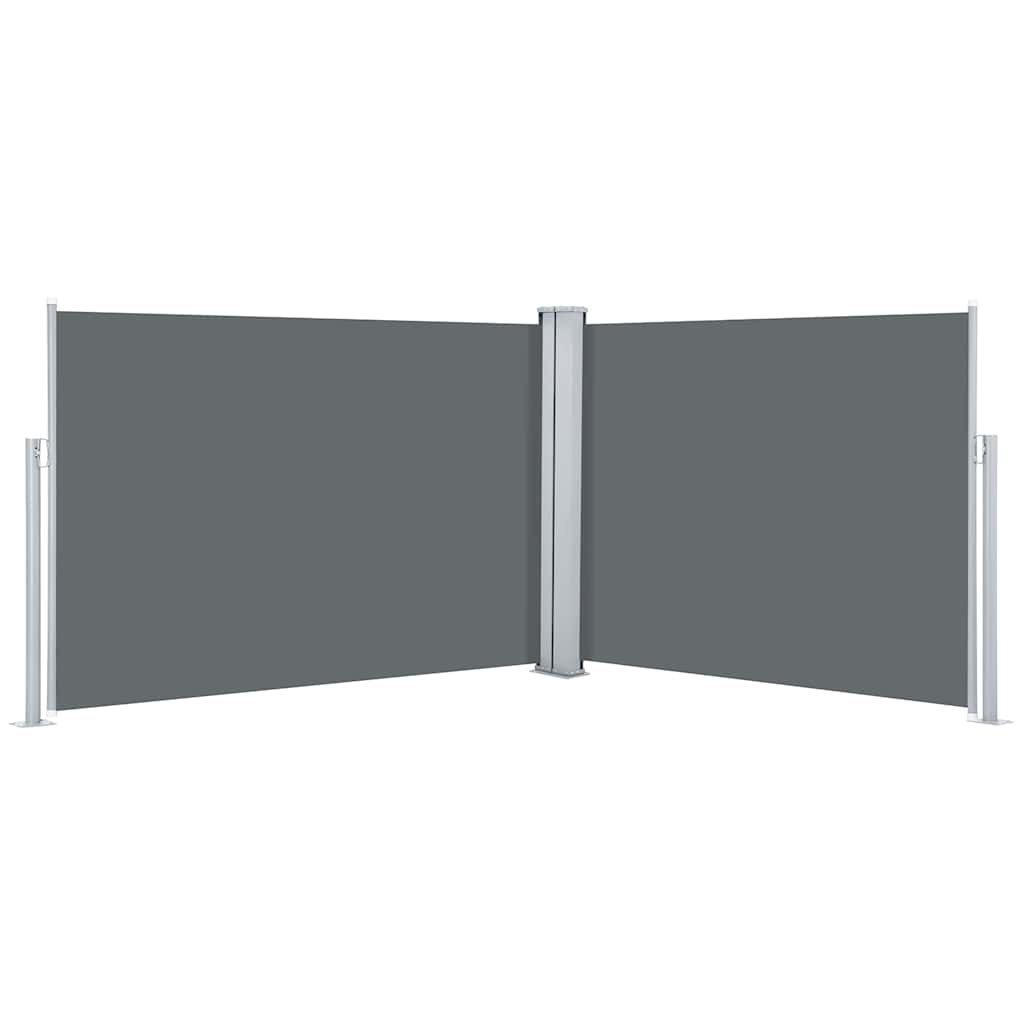 Uvlačiva bočna tenda 100 x 1000 cm antracit