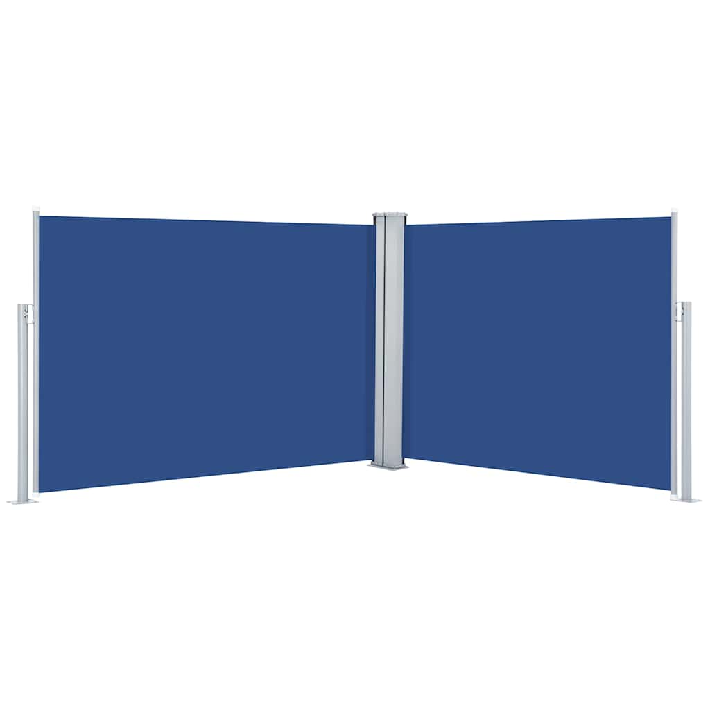 Uvlačiva bočna tenda 120 x 1000 cm plava