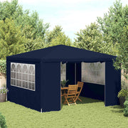 Profesionalni šator za zabave 4 x 4 m plavi 90 g/m²