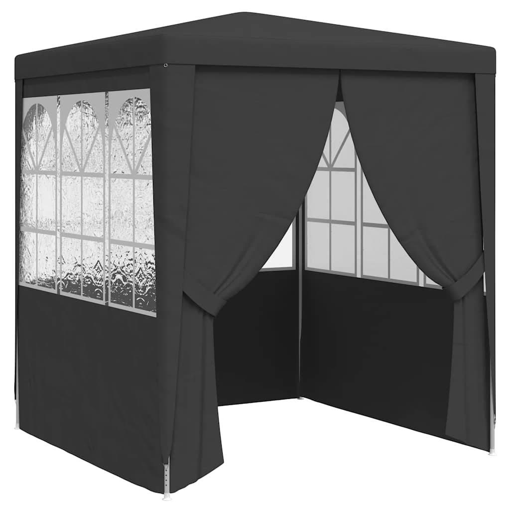 Profesionalni šator za zabave 2 x 2 m antracit 90 g/m²
