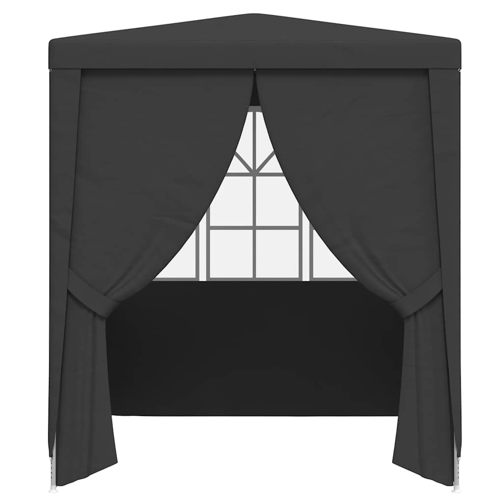 Profesionalni šator za zabave 2 x 2 m antracit 90 g/m²