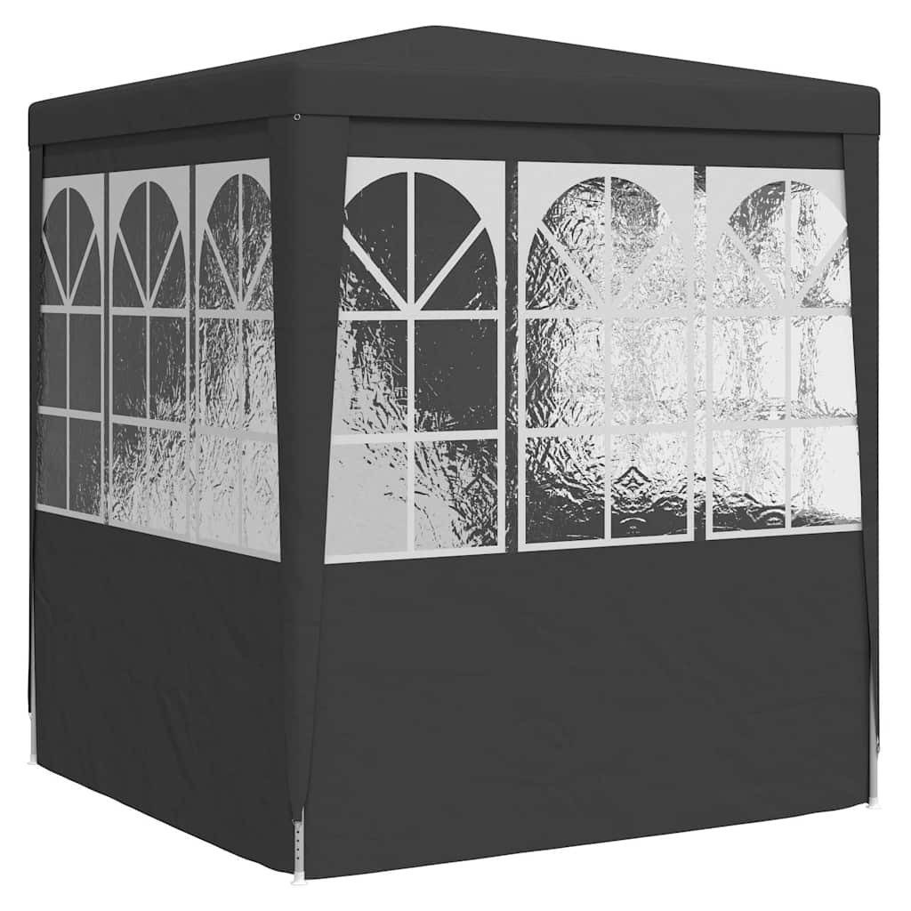 Profesionalni šator za zabave 2 x 2 m antracit 90 g/m²