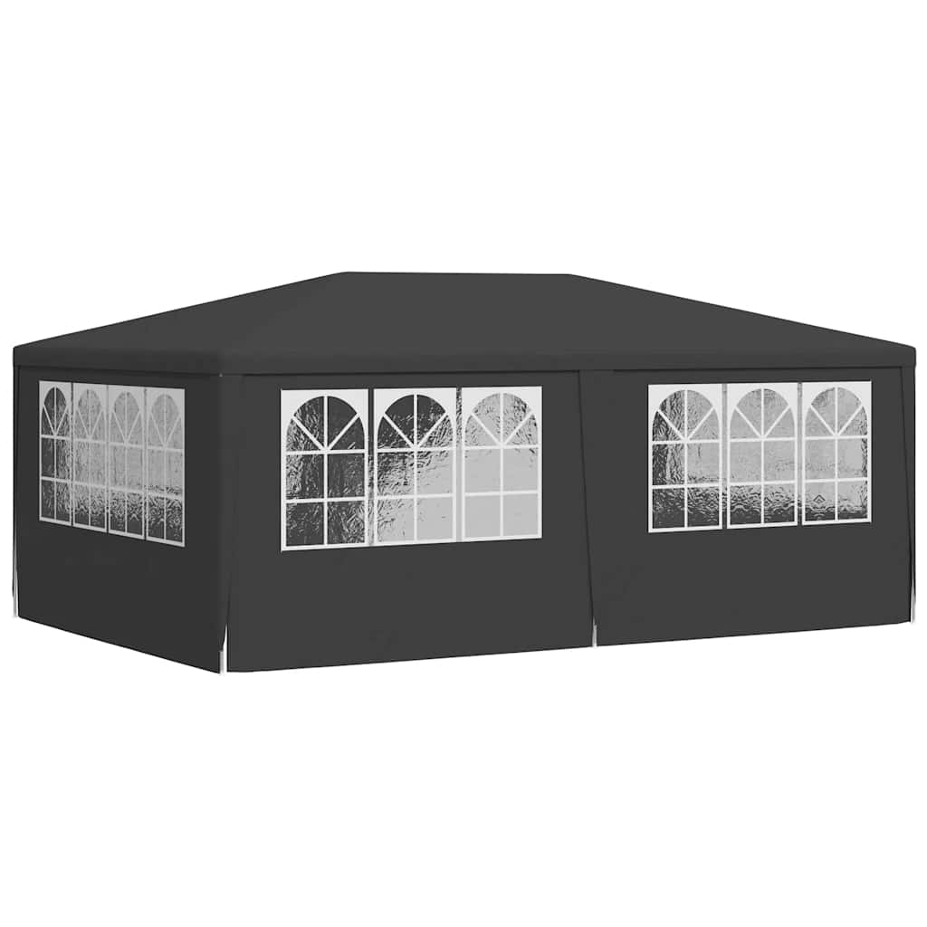 Profesionalni šator za zabave 4 x 6 m antracit 90 g/m²