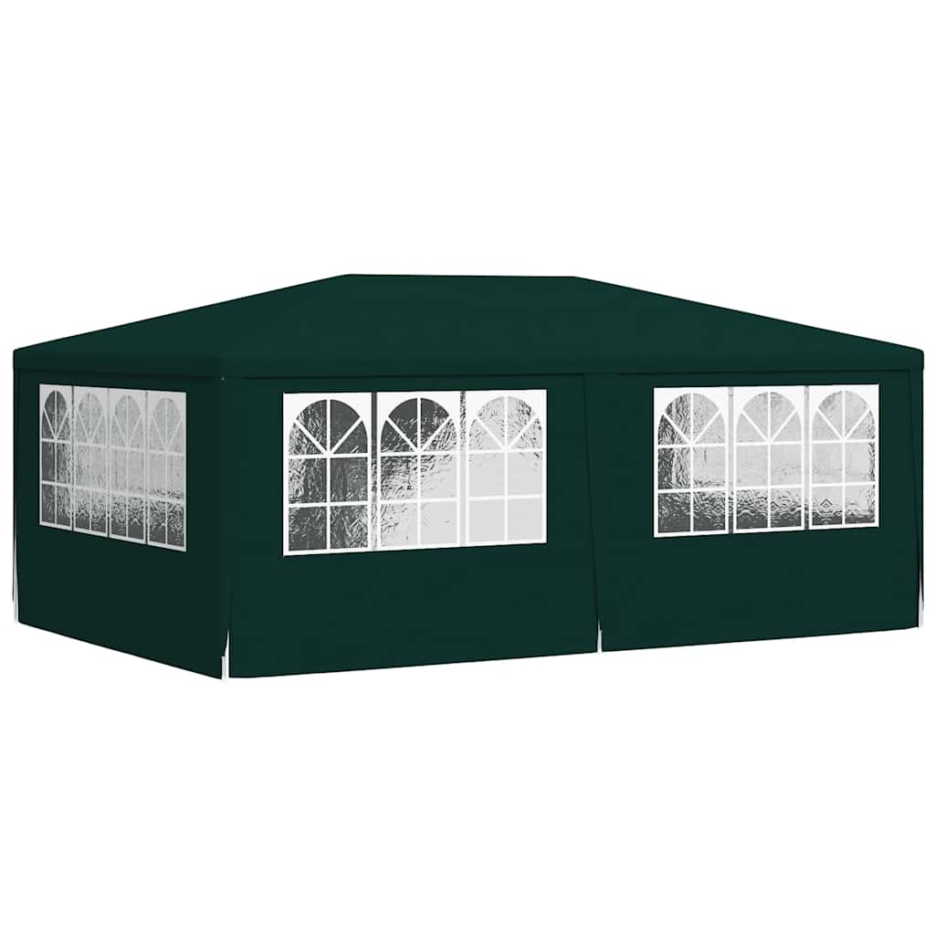 Profesionalni šator za zabave 4 x 6 m zeleni 90 g/m²
