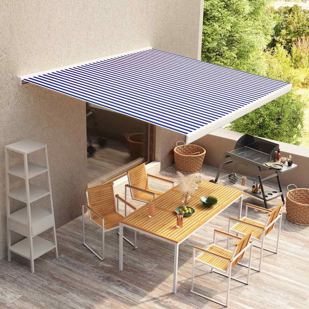 Platno za tendu plavo-bijelo 350 x 250 cm