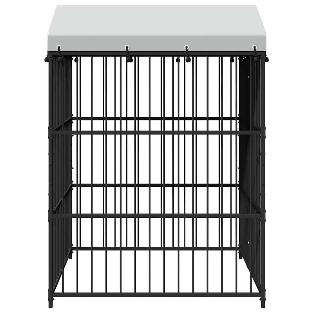 Vanjski kavez za pse s krovom 150 x 150 x 210 cm