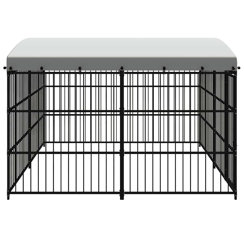 Vanjski kavez za pse s krovom 300 x 300 x 210 cm