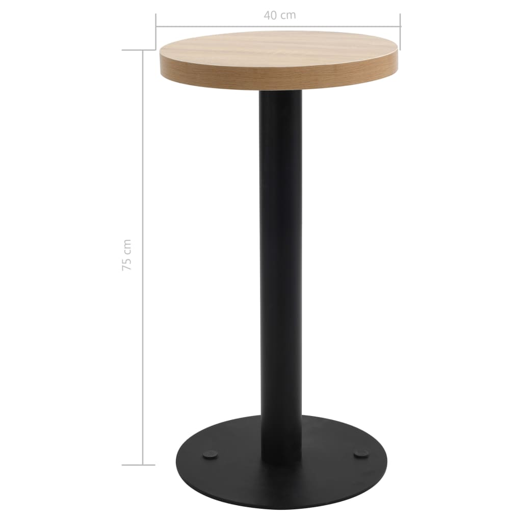 Bistro stol svjetlosmeđi 40 cm MDF