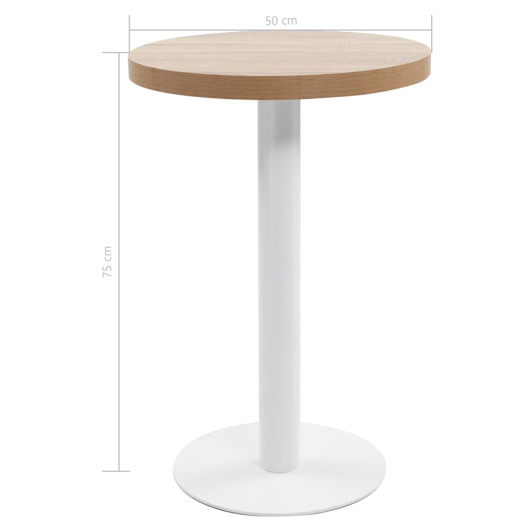 Bistro stol svjetlosmeđi 50 cm MDF