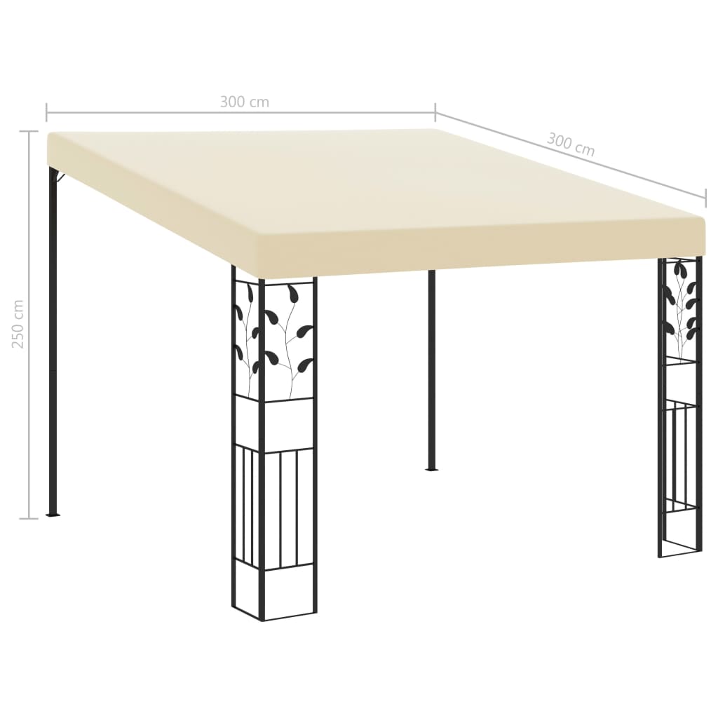 Zidna sjenica 3 x 3 x 2,5 m krem