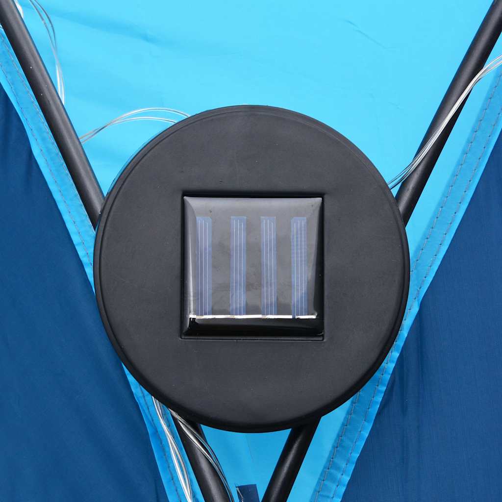 Šator za zabave LED s 4 bočna zida 3,6 x 3,6 x 2,3 m plavi