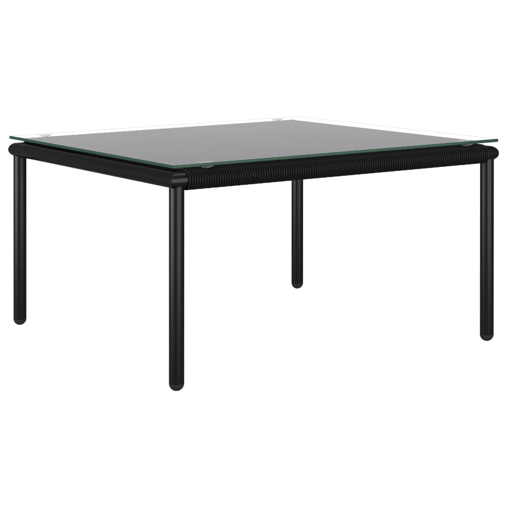 6-dijelna vrtna garnitura s jastucima crna PVC