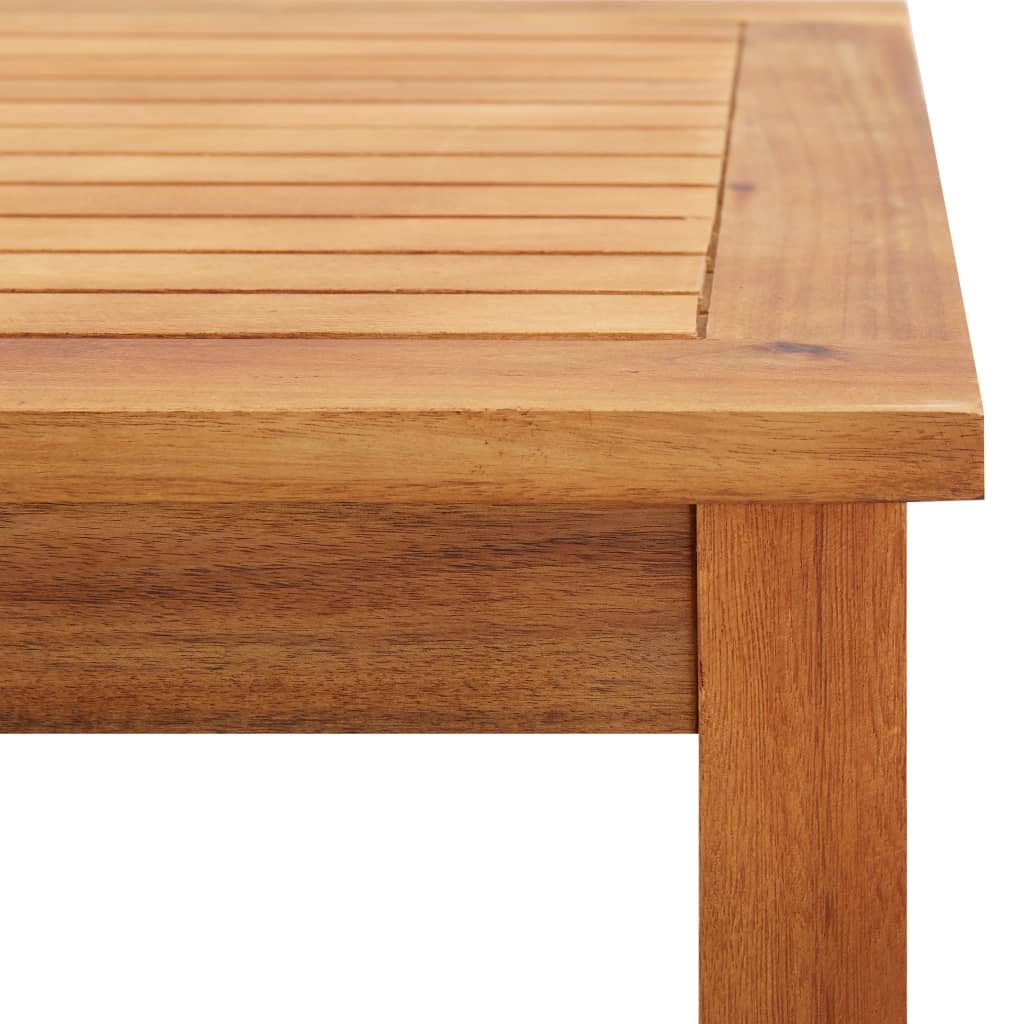 Vrtni stolić za kavu 60 x 60 x 36 cm masivno bagremovo drvo