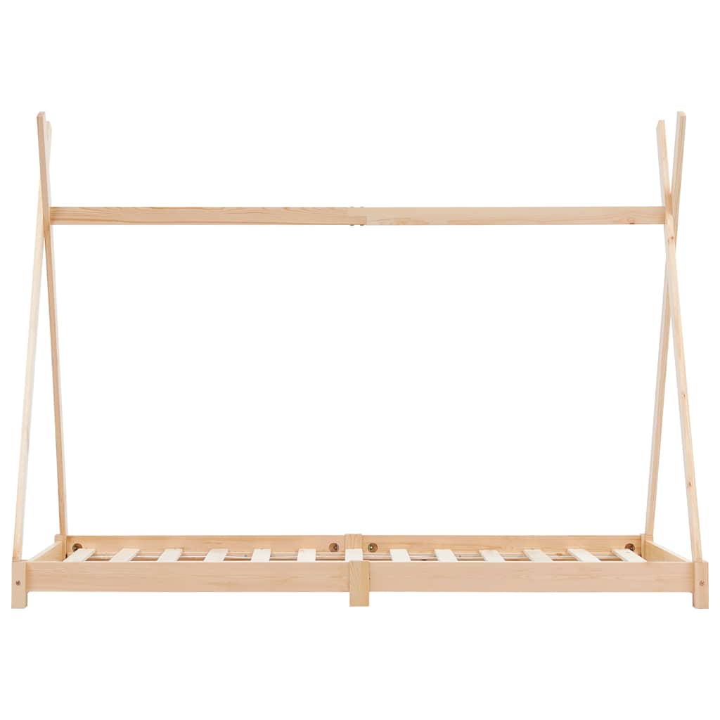 Okvir za dječji krevet od masivne borovine 80 x 160 cm