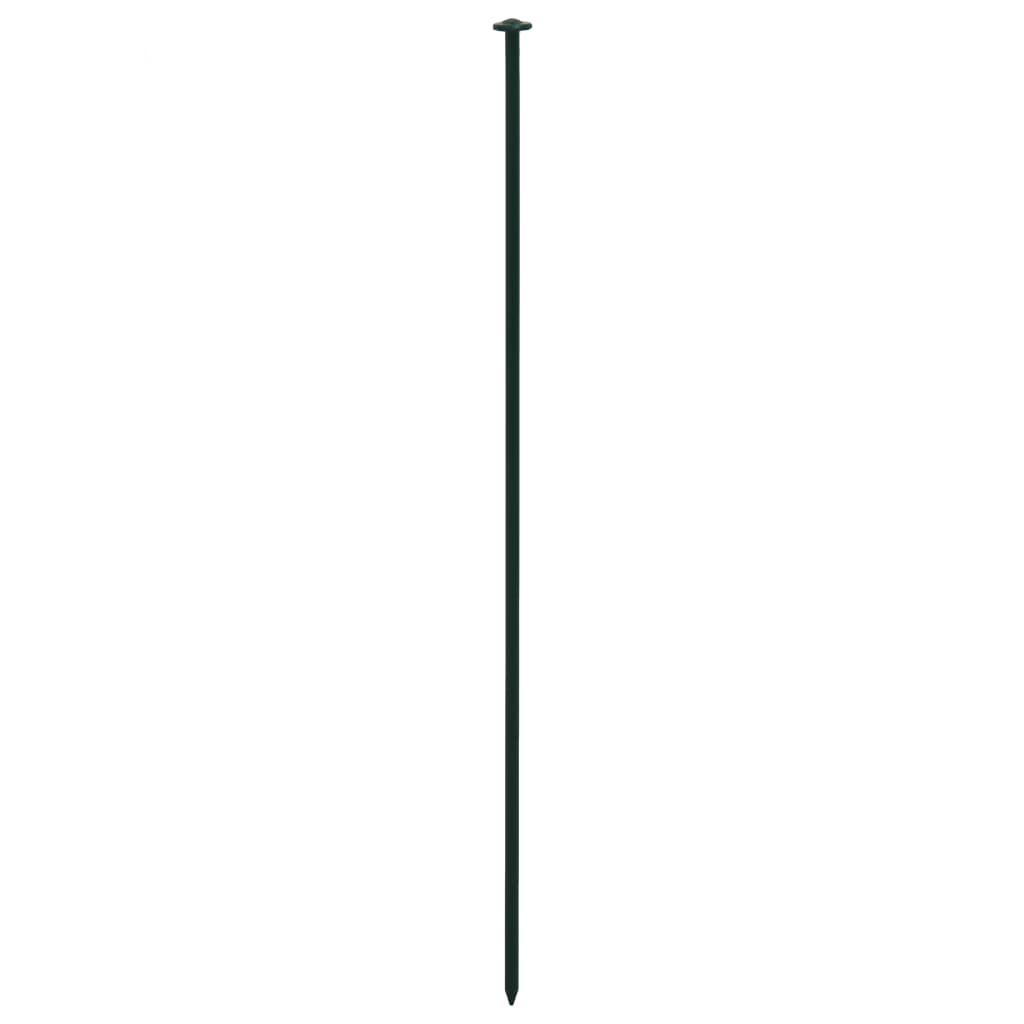 Set lučnih vrtnih ograda 77,3 x 26 cm zeleni