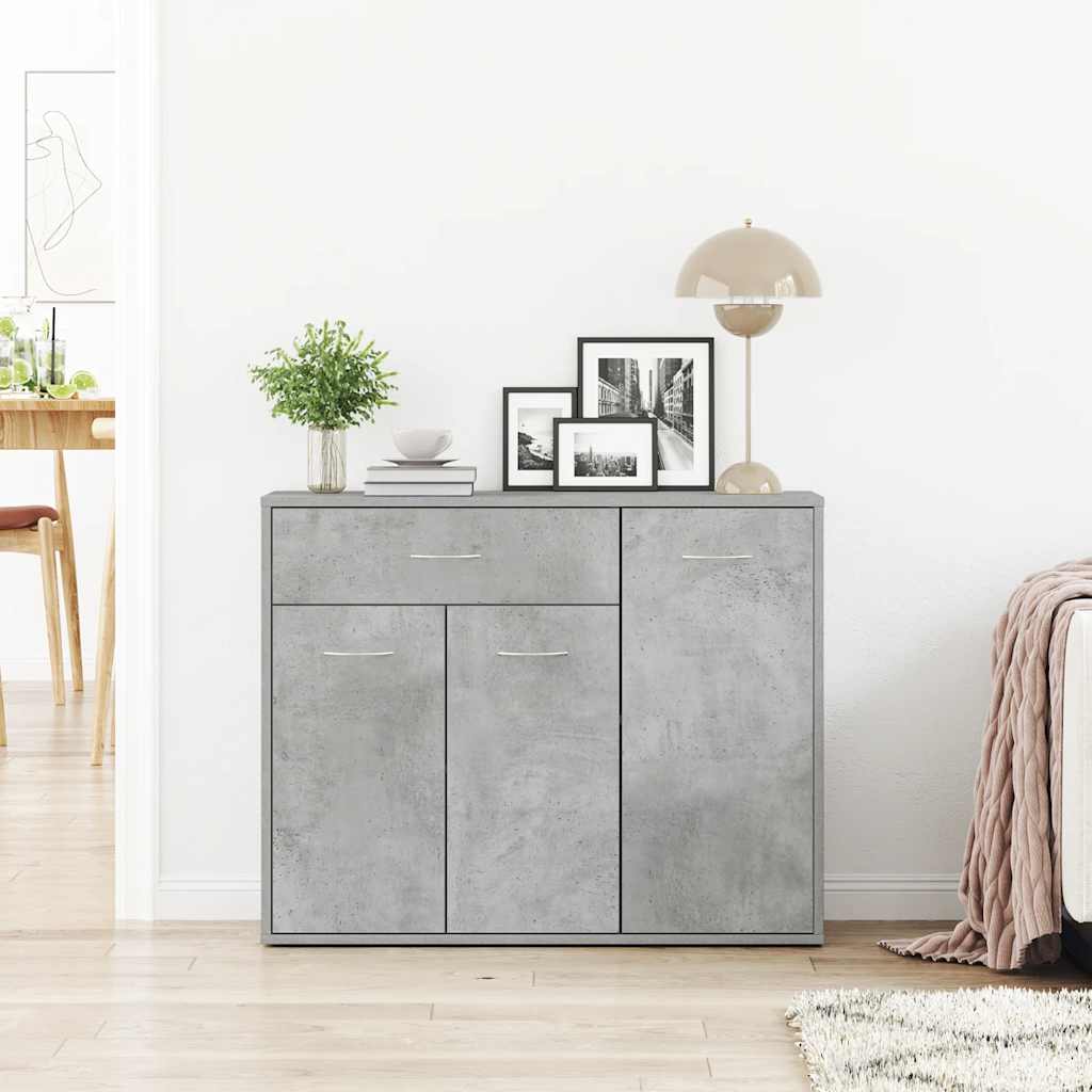 Komoda siva boja betona 88 x 30 x 70 cm od konstruiranog drva