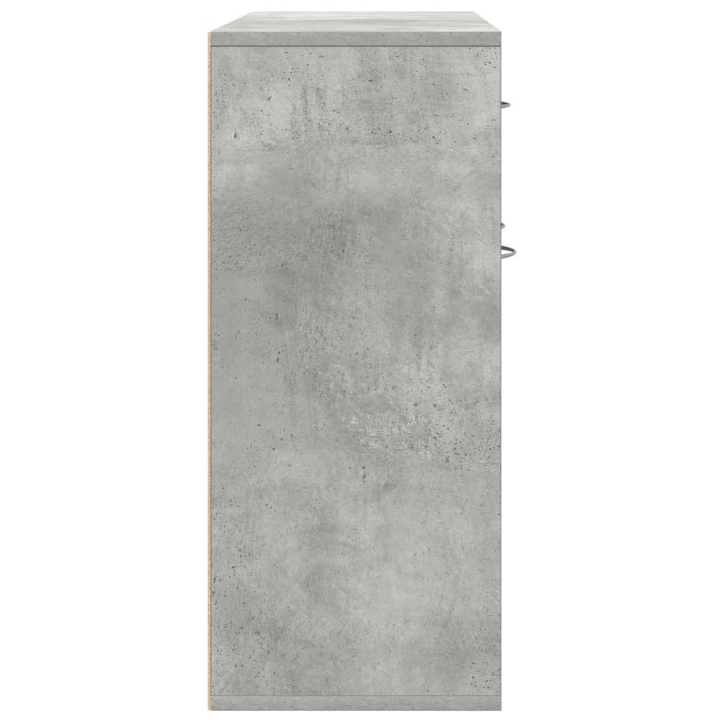 Komoda siva boja betona 88 x 30 x 70 cm od konstruiranog drva