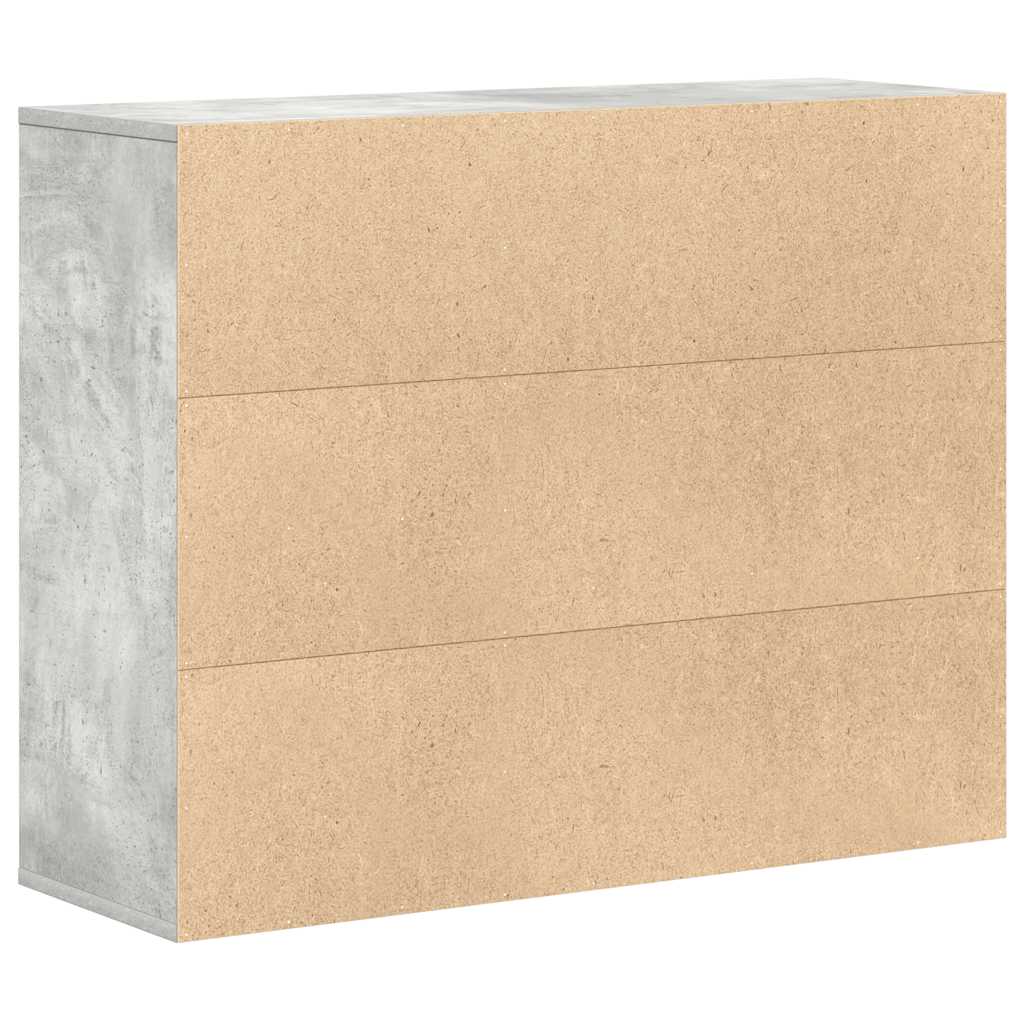 Komoda siva boja betona 88 x 30 x 70 cm od konstruiranog drva