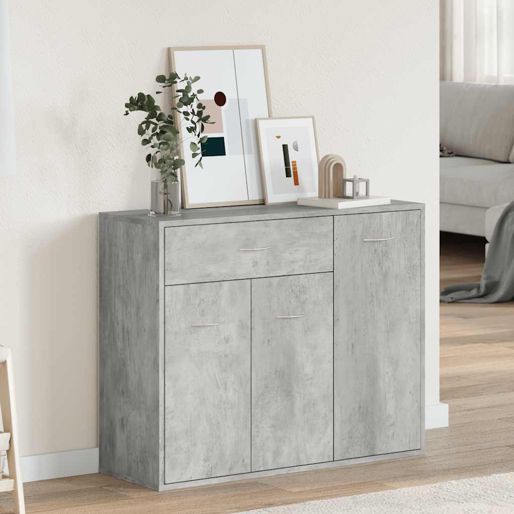 Komoda siva boja betona 88 x 30 x 70 cm od konstruiranog drva
