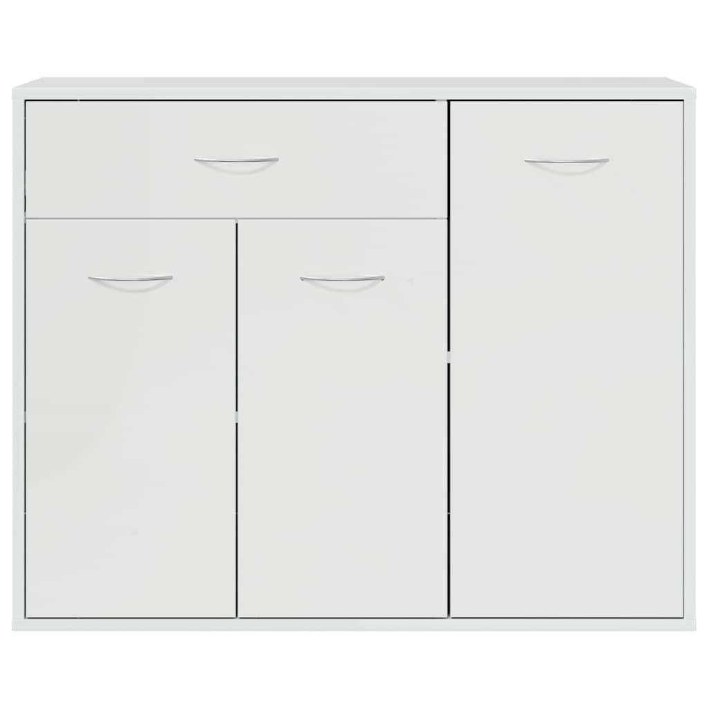 Komoda sjajna bijela 88 x 30 x 70 cm od konstruiranog drva