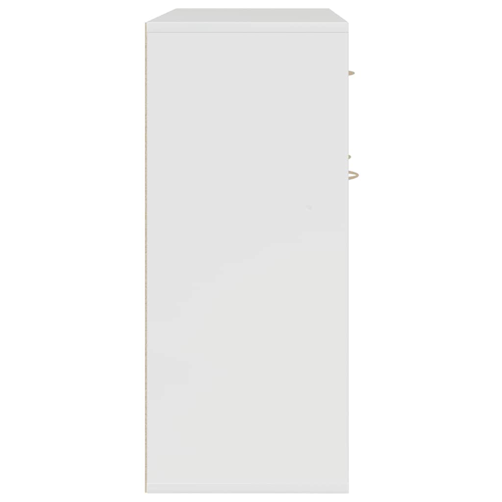 Komoda sjajna bijela 88 x 30 x 70 cm od konstruiranog drva