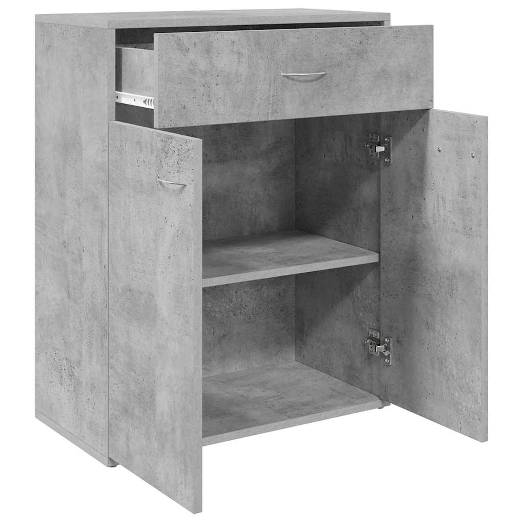 Komoda siva boja betona 60 x 30 x 75 cm od konstruiranog drva