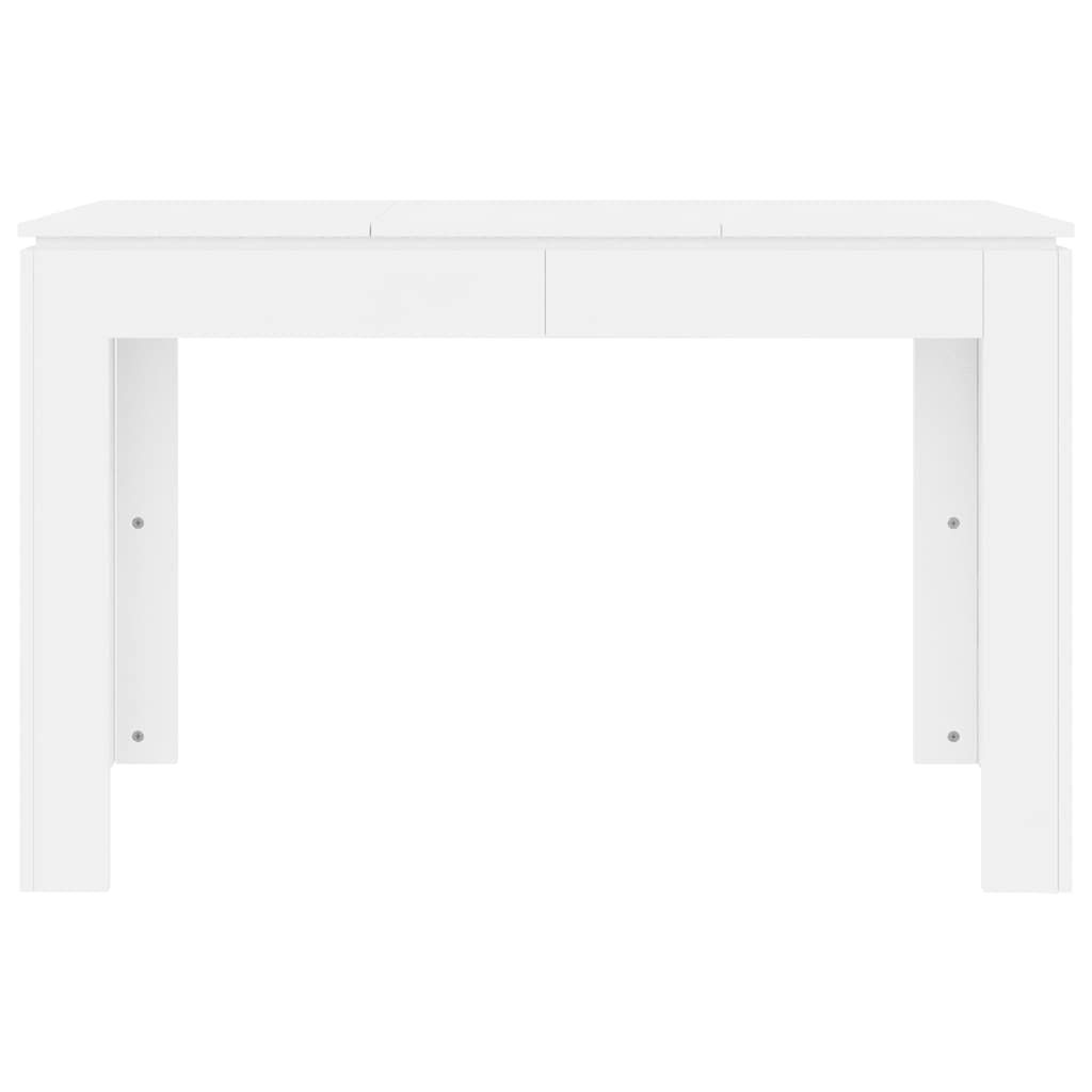 Blagovaonski stol bijeli 120 x 60 x 76 cm konstruirano drvo